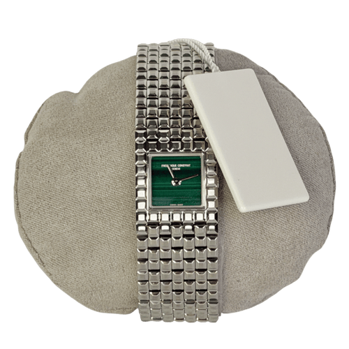 FREDERIQUE CONSTANT GENEVE Classics Manchette FStainless Steel Watch With Malachite Face - Boxed