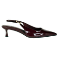 ASOS Red Burgundy Skip Slingback Kitten Heel Shoes38 UK 5 EU 38 👠
