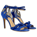 RACINE CARRÉE Cobalt Blue Suded Heeled Sandals UK 4 EU 37 👠