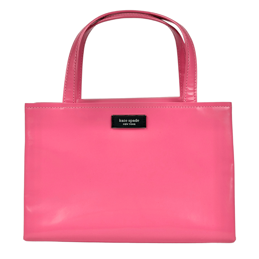 KATE SPADE Pink Smooth Leather Top Handle Bag With Crossbody Strap