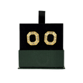 HOLLAND COOPER Luxury Clip On Earrings Onyx Black  / Yellow Gold