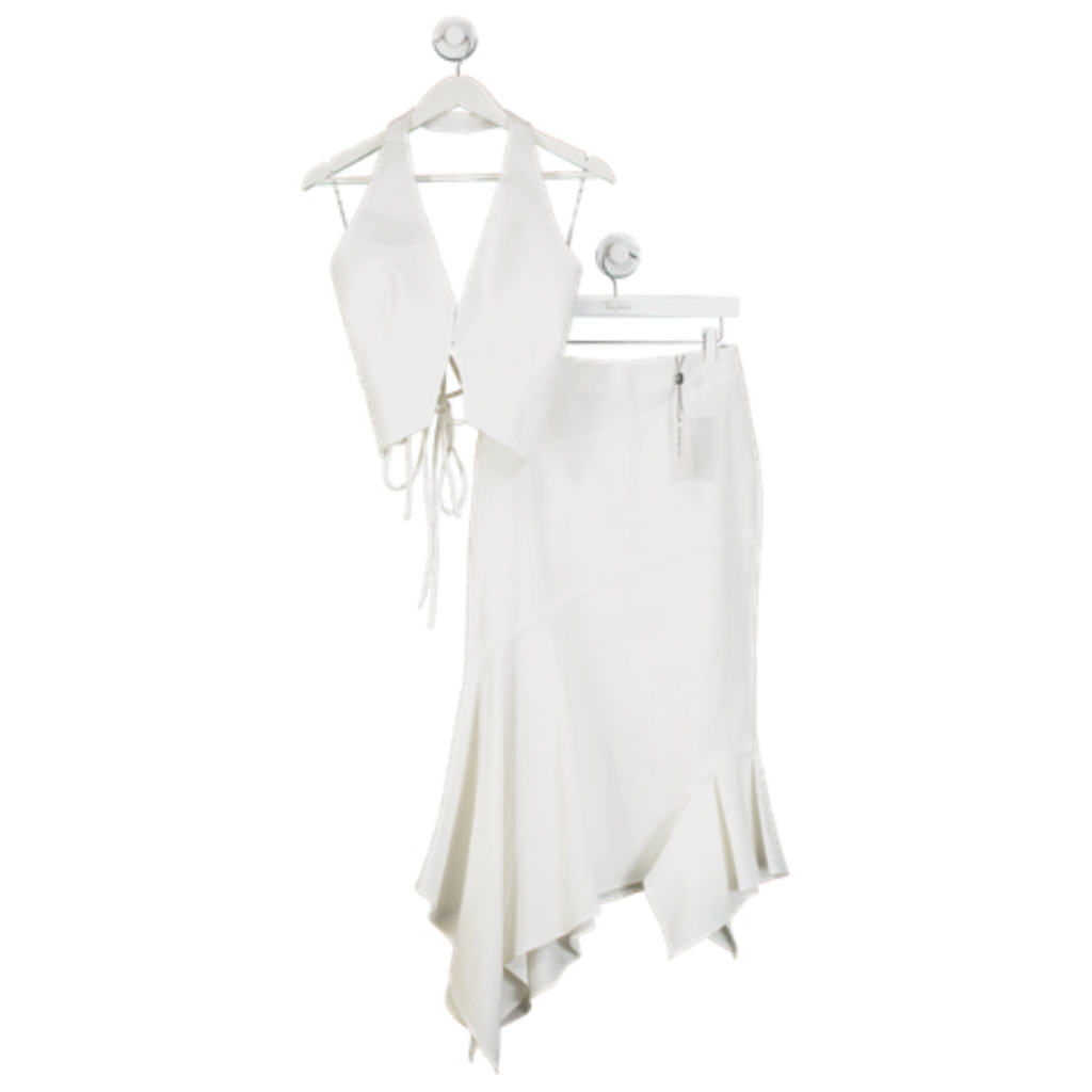 ILA The Label White Waistcoat And Skirt Set UK 8