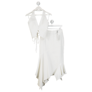 ILA The Label White Waistcoat And Skirt Set UK 8