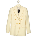 ZARA Cream Double Breasted Blazer Jacket UK XS