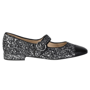 Sandro Black Leather Ballet Flats UK 4 EU 37