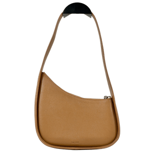 THE ROW Acorn Brown Half Moon Leather Shoulder Bag