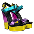 Giuseppe Zanotti Metallic Wedge Sandals UK 8 EU 41