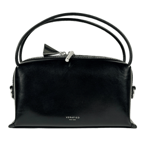 VERAFIED NEW YORK Black Lizard Café Mini Bag