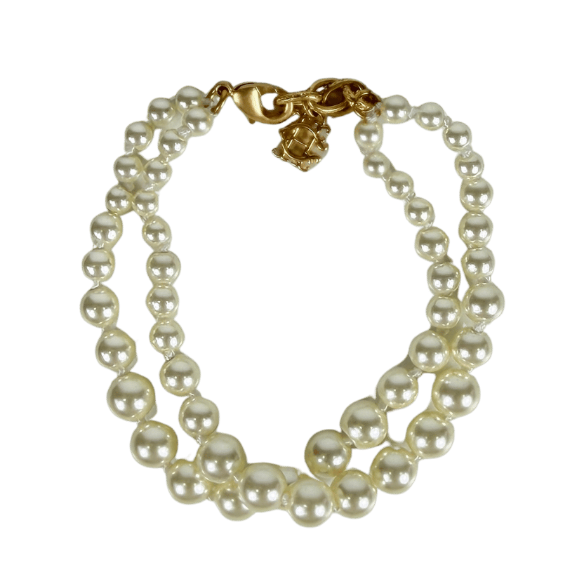 HOLLAND COOPER Cream 2 Layer Pearl Bracelet Champagne Pearl