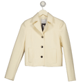 MANGO Cream Cropped Blazer Jacket UK XS