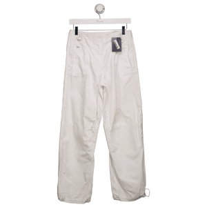 MAHARISHI Vintage White Embroidered Cargo Trousers UK S