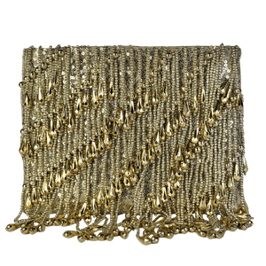 ASOS Metallic Droplet Zip Top Clutch Bag One Size