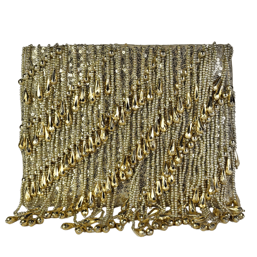 ASOS Metallic Droplet Zip Top Clutch Bag One Size