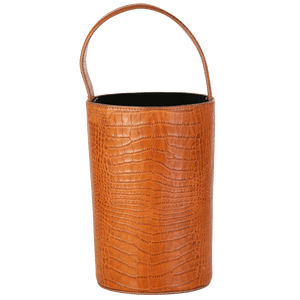 Marais USA Brown Croc Effect Bucket Bag One Size