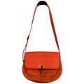 SIRIVANNAVARI Orange Suede & Leather Shoulder Bag