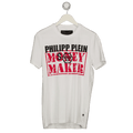 PHILIPP PLEIN White "Money Maker"  Logo T-shirt UK M