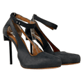 & Other Stories Sculptural Heel High Shoes In Vintage Black UK 6 EU 39