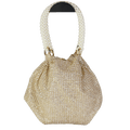 0711 Metallic Shy Glitter Satin Pouch Bag