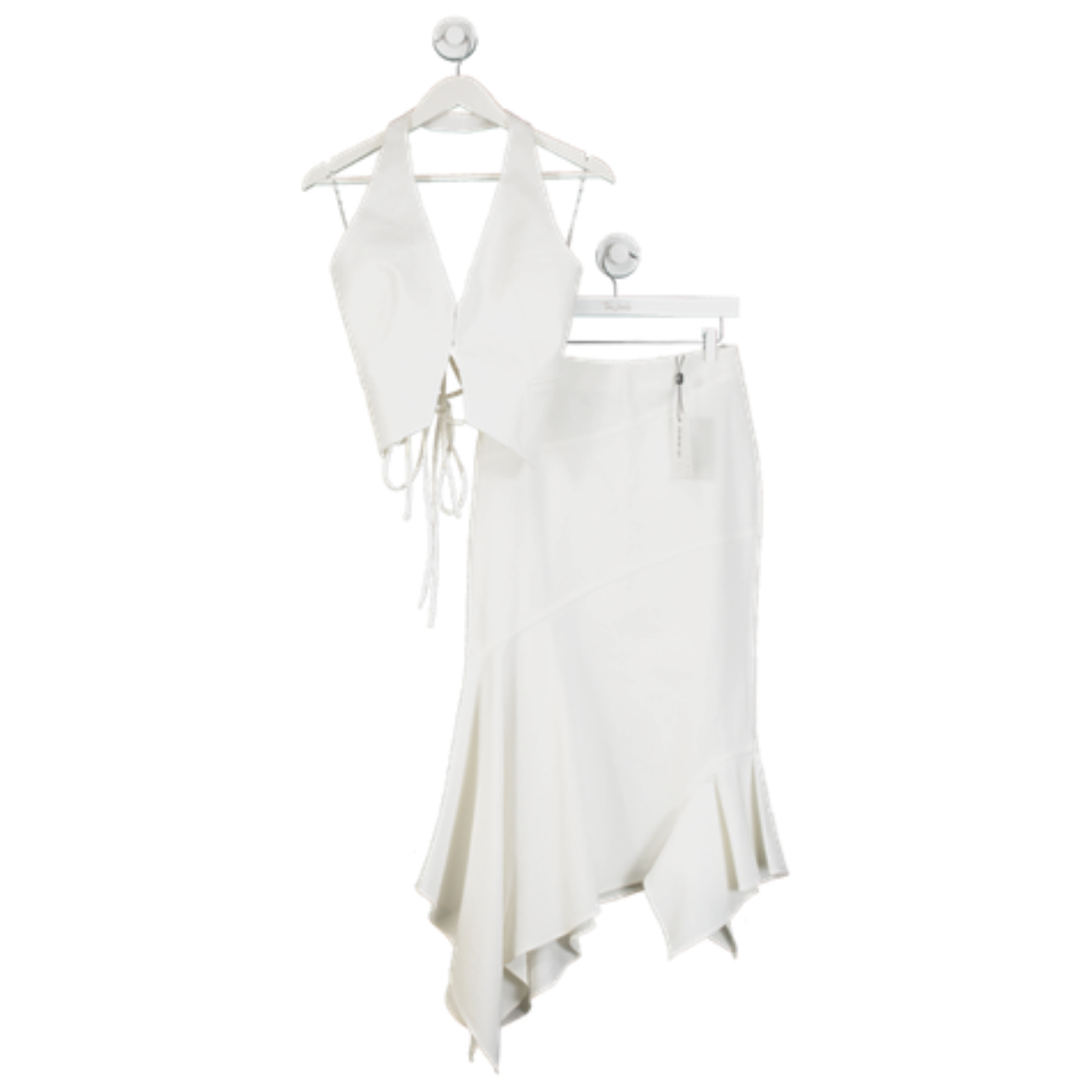 ILA The Label White Waistcoat And Skirt Set UK 8