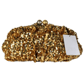 ZARA Metallic Sequin Clutch Bag UK M