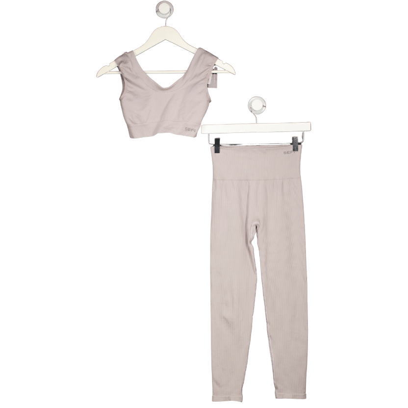SEFI Grey Sports Bra With Leggings UK S