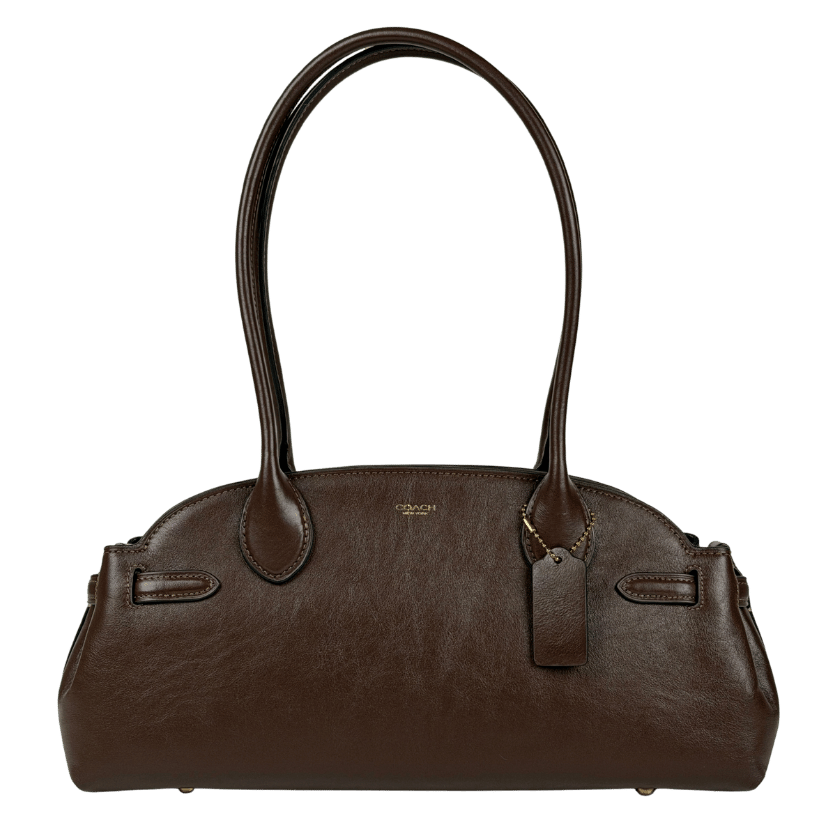 COACH Brown Empire 34 Leather Carryall Bag One Size