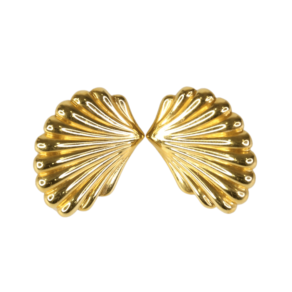Daphine Thea 18kt Yellow Gold-plated Shell Earrings