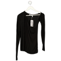 Weekday Black Long Sleeve Top UK L