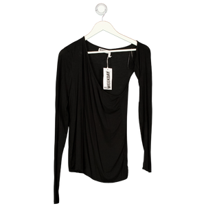 Weekday Black Long Sleeve Top UK L