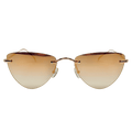 Illesteva Metallic Auckland Sunglasses In Gold