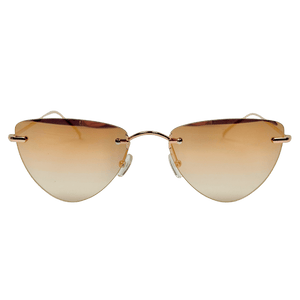 Illesteva Metallic Auckland Sunglasses In Gold