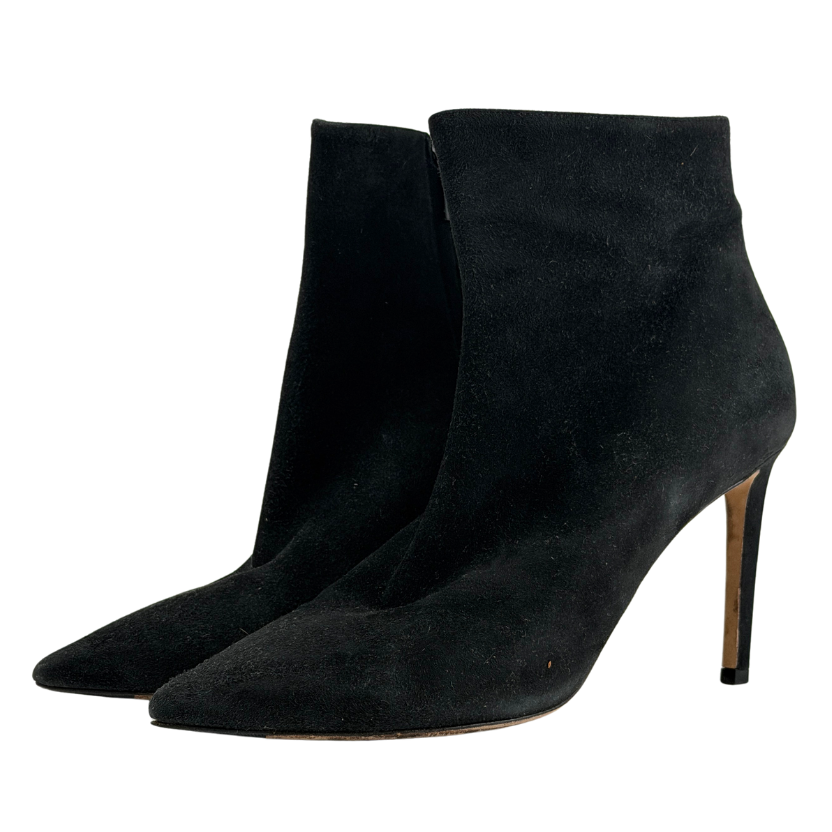 Jimmy Choo Black Helaine 85 Suede Ankle Boots UK 7 EU 40 👠