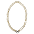 GINGIBERI White Irie Double-layered Aurora Pearl & Sterling Silver Necklace