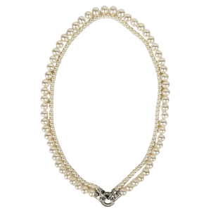 GINGIBERI White Irie Double-layered Aurora Pearl & Sterling Silver Necklace