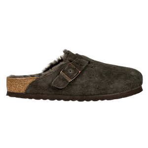 BIRKENSTOCK Brown Boston Shearling Suede Leather UK 5 EU 38