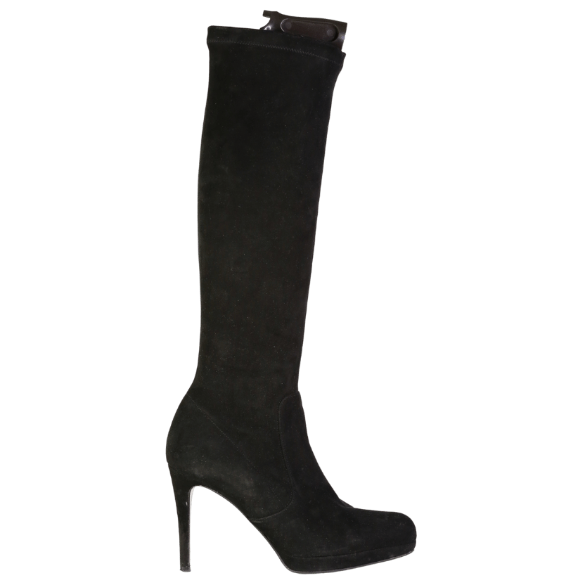 LK Bennett Belle Knee High Boots In Black Suede UK 5 EU 38 👠