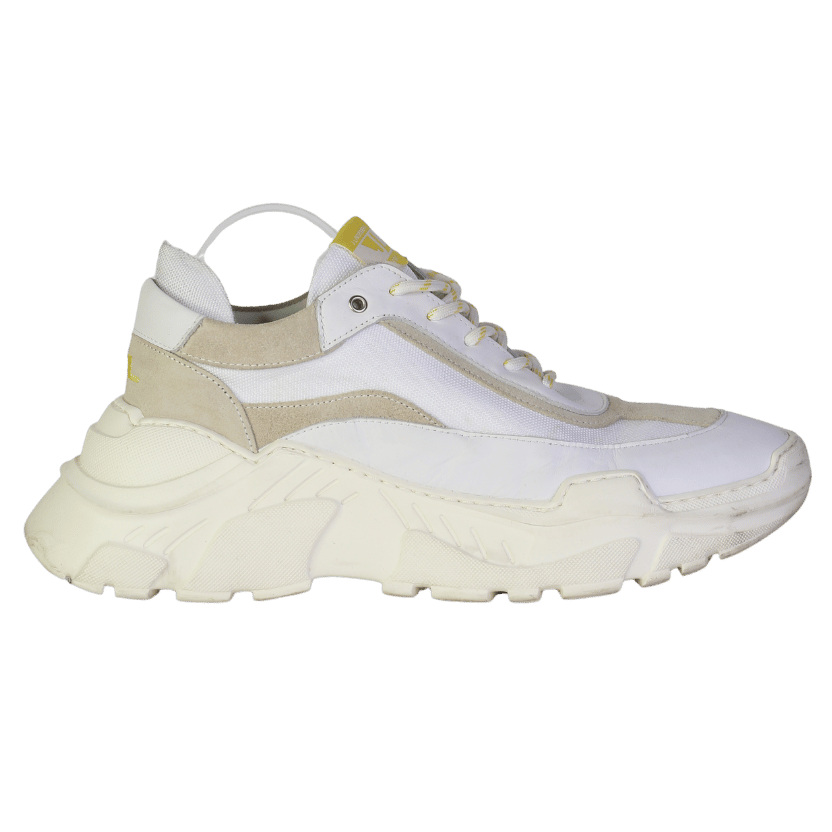 J.Lindenberg Cream Billie Minton Leather Trainers UK 9 EU 43 👞