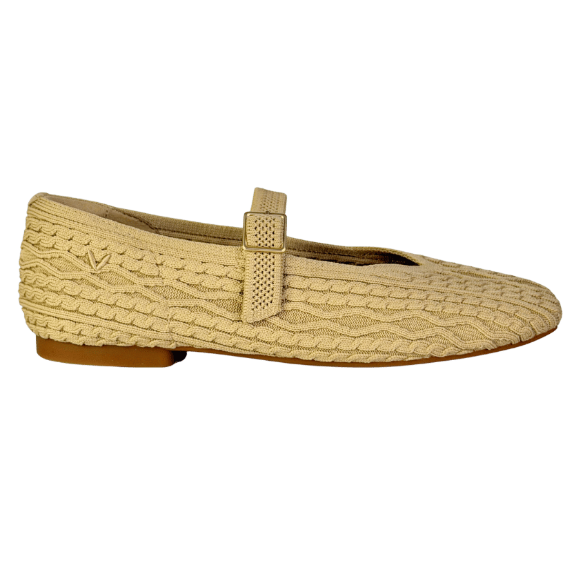 VIVAIA Sustainable Washable Beige Square-toe Mary Jane Flats UK 5.5 EU 38.5 👠