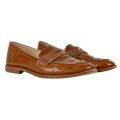 J.Mclaughlin Brown Concetta Leather Loafers UK 8 EU 41