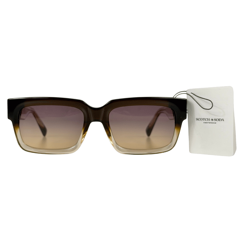 SCOTCH & SODA Brown 40th Anniversary Chunky Square Ombre Sunglasses One Size