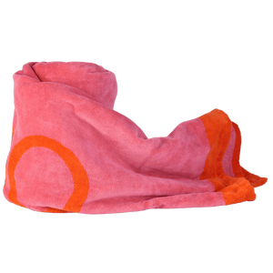 Jimmy Choo Pink Beach Towel With Logo One Size