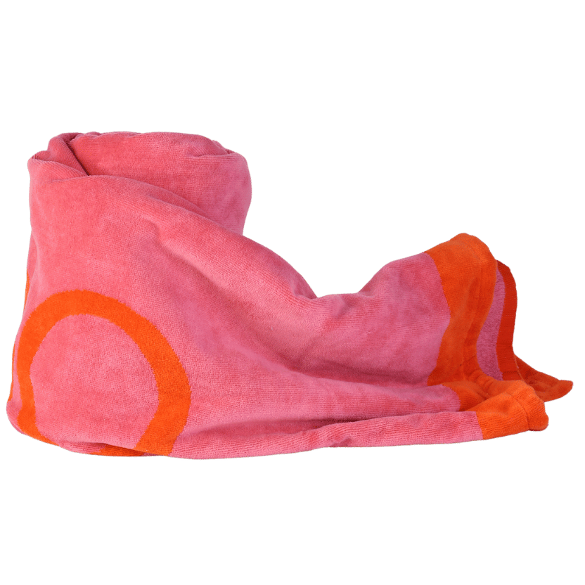 Jimmy Choo Pink Beach Towel With Logo One Size