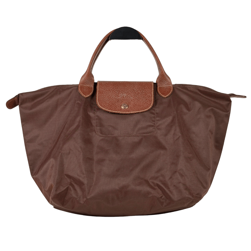 Longchamp Brown Medium Le Pliage Nylon Handbag