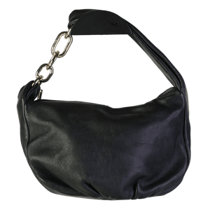 COS Black Micro Leather Chain Bag One Size