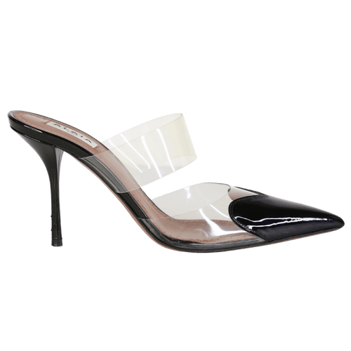 ALAIA Black Patent Leather Le Coeur Mules 90 Heart Mules UK 7 EU 40
