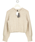 H&M Beige Cable-knit Cardigan UK XS