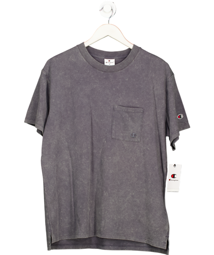 Champion Grey Vintage Wash Pocket T-shirt UK M