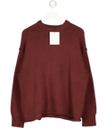 DISSH Brown Roy Longline Cotton And Wool Jumper UK S