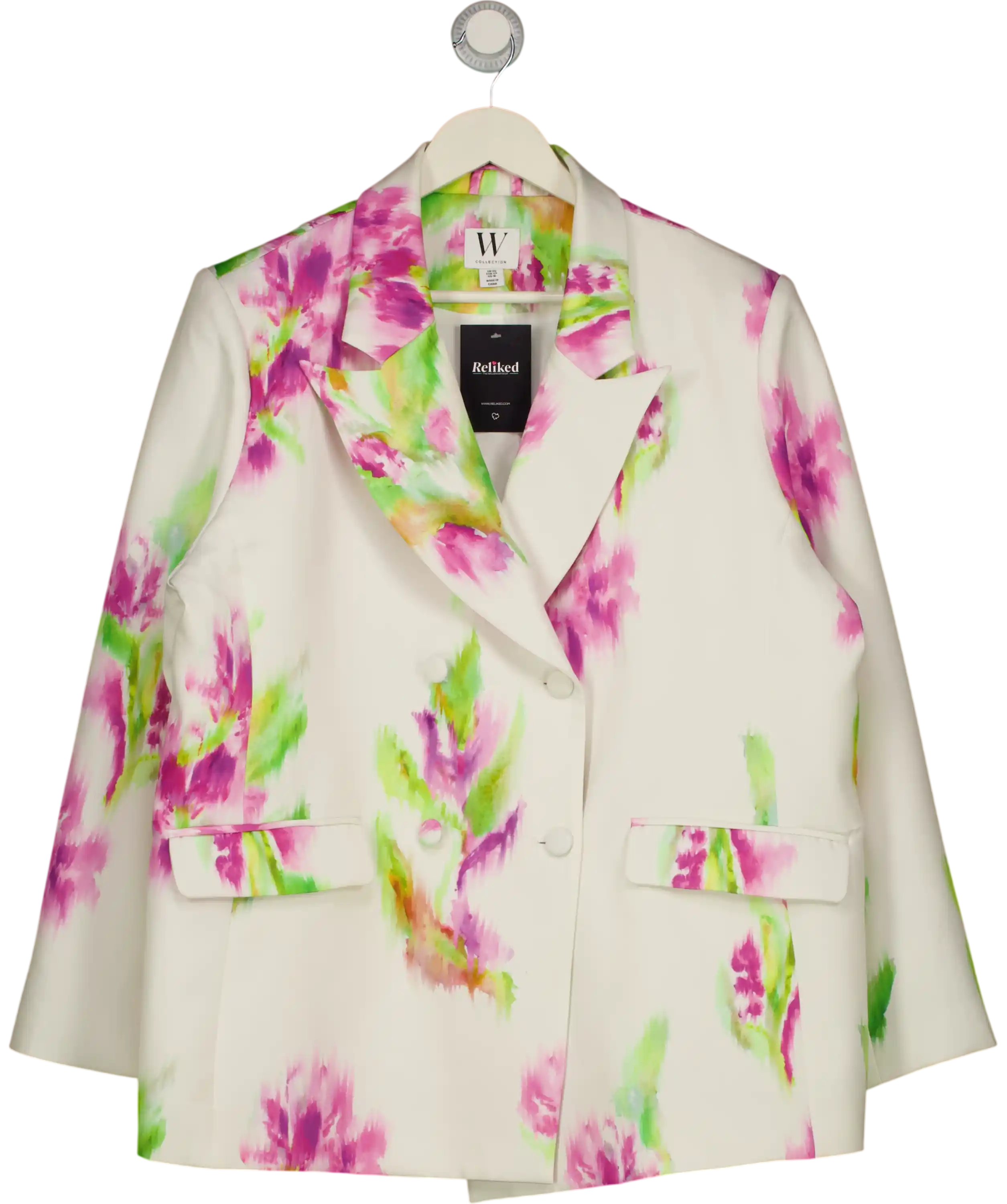 Wallis Cream Collection Ivory Floral Satin Blazer Coord UK 20