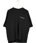 VANQUISH Black Graphic Logo Print Oversize T-shirt UK M